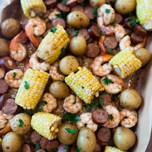 Sheet Pan Shrimp Bowl